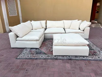 Marina Home Luscious feather 🪶 filled modular sofa with footstool