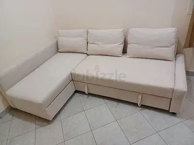 L shape storage sofa bed or corner sofa in Ikea brand
