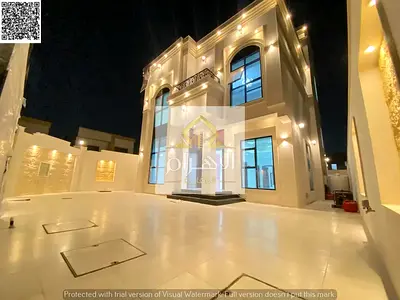 Own your luxury villa in Ajman, two floors and a roof, including registration, ownership fees, elec