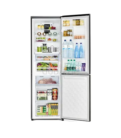 Hitachi Bottem Freezer 330L Glass Black