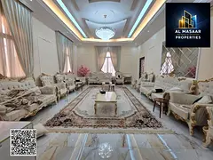 Luxury villa – 5 bedrooms – Majlis – Living room – Includes electricity, water, air conditio