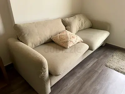 Beige 2.5-Seater Sofa with - Good Condition