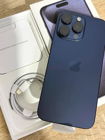 I Phone 15Promax 256GB Blue Titanium TDRA