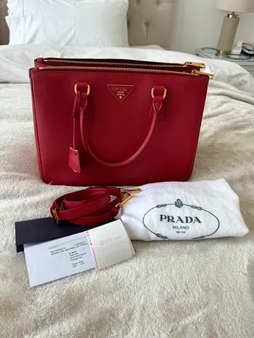 Prada Medium Saffiano Leather Red