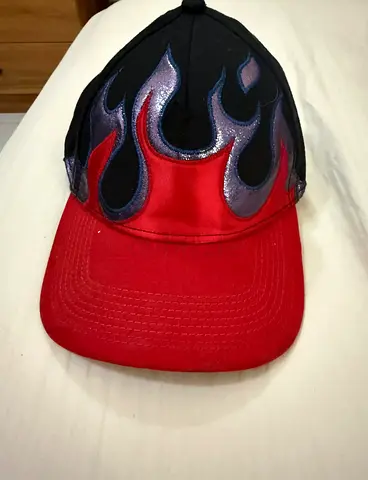 Original Diesel brand,Black and red flame baseball cap — good used condition