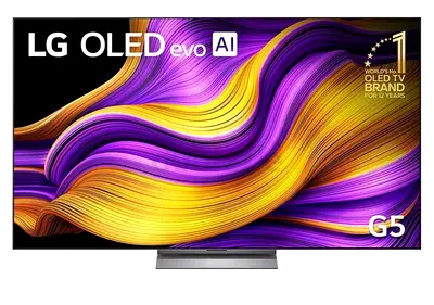 77 inch LG OLED evo AI G5 4K 165Hz Smart TV AI Magic remote webOS25 2025 OLED77G56LA-AMAG black