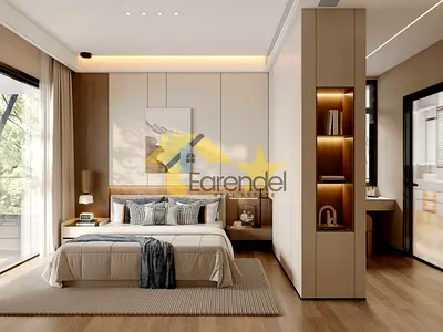 شقة فسيحة بغرفتي نوم | Nest Warsan 4 | إطلالة على الحديقة