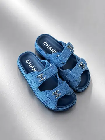 Chanel women's premium quality denim sandal