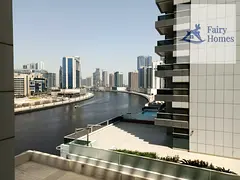 Canal View 1BR + Kitchen Appliances | Mayfair Tower Balcony
