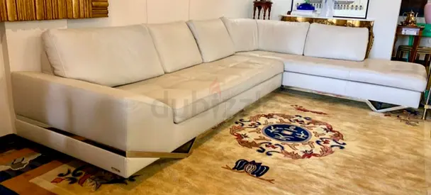 Rochebobies Authentic Original leather sofa beige
