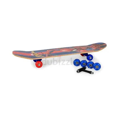 Joerex Inch Skateboard Blue & Red | Complete Skateboard for Beginners