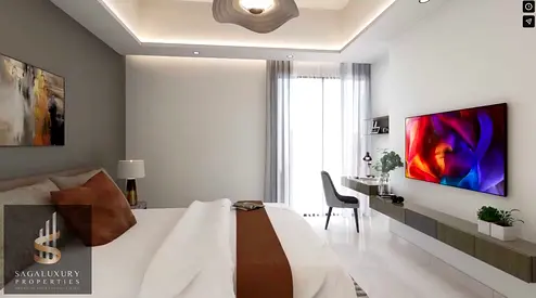 شقة غرفة وصالة للبيع في برج النعيمية 2 عجمان | 940 قدم مربع | 561,103 درهم | خطة سداد مريحة