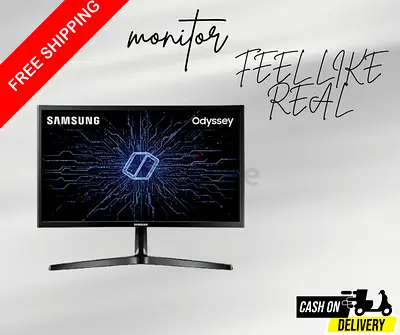 Samsung 24 Inch Curved Gaming Monitor 144Hz Refresh Rate AMD Freesync LC24RG50F
