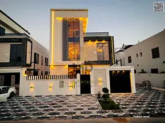 Villa at ajman| al Yasmeen area| 5 master rooms, majlis, 2 halls, roof | freehold for all nationalit