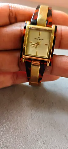 Anne Klein Square Dial Women's Watch with Tortoise Pattern