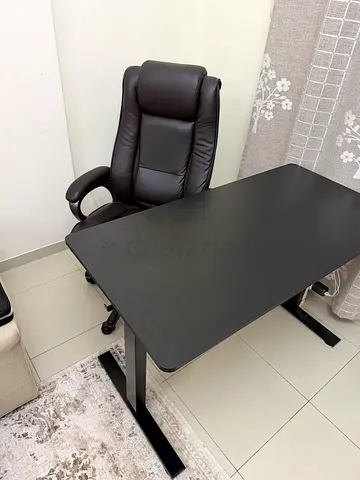 Standing Desk Height Adjustable with 4 Memory Presets + Homecentre Desk Chair