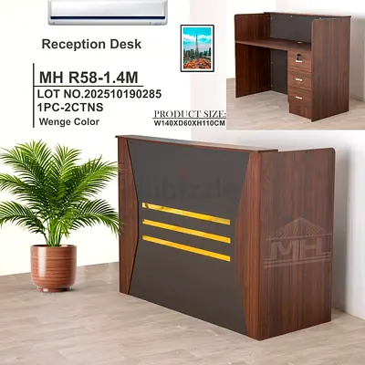 Brand new Wooden office cash / reception Counter Available
