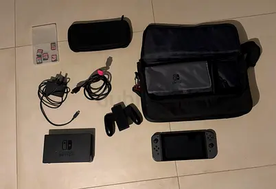Nintendo Switch Console with Dock, Charger, HDMI Cable & Official Carry Case