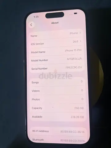 iPhone 15 Pro 256GB - Good working condition