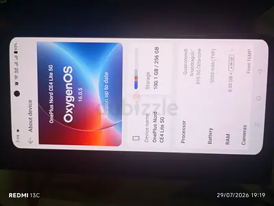 OnePlus Nord CE4 Lite 5G - 256GB, 12GB RAM, Used, Good Condition