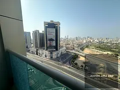 Two bedrooms and a living room for annual rent in City Towers Ajman, open view, balcony, private par