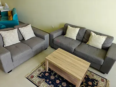 Sofa set with free tv cabinet