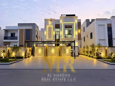 Luxury villa for sale in Al Helio 2 – Two floors and a roof | Double High | 5 master bedrooms | Bui