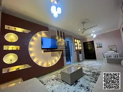 The most luxurious one-bedroom, one-living-room furnished apartment for monthly rent in Al-Rawda 3 