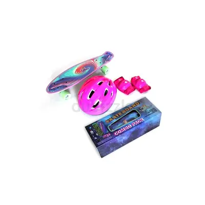 TA Sport Pink Skateboard Combo Set 22.5 x 6 Inch | Skateboard Set for Kids