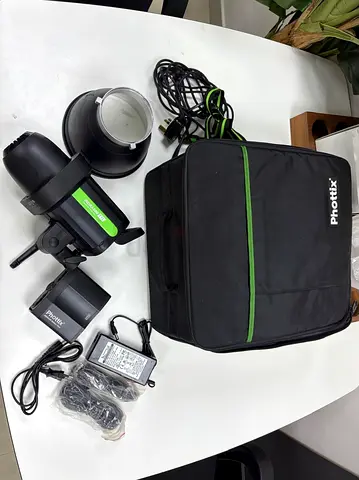 Phottix Studio Strobe Flash Kit with Softbox Mount and Carrying Bag