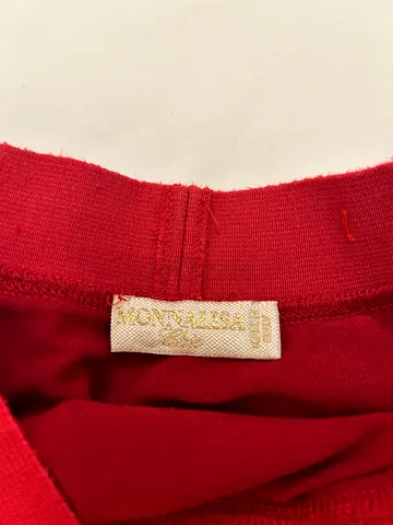 Red women's top - size M (maroon knit blouse)