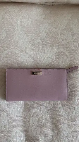 Kate Spade New York Leather Wallet / Purse - Pink with 18K Gold Hardware