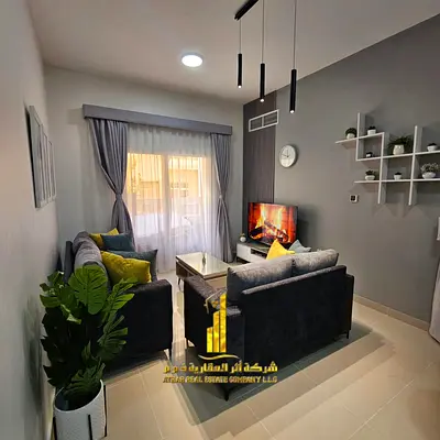✨ Luxury apartment for monthly rent, one bedroom and a hall with an open view, fully furnished with elegant furniture and a fully equipped kitchen