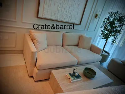 Still brand new cratebarrel three seater sofa
