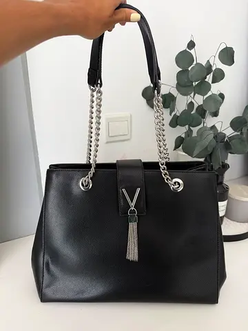 Black bag silver details