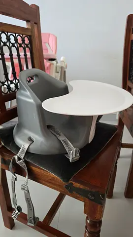 Portable booster seat with detachable tray — excellent condition