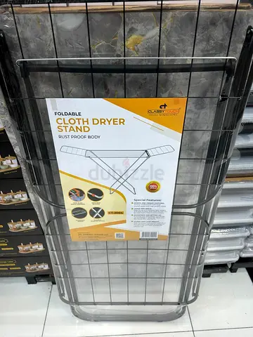 Foldable Cloth Dryer Stand — Rust Proof, Compact Laundry Rack