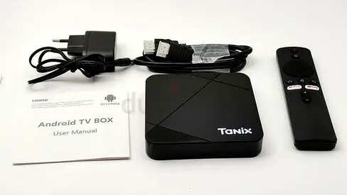 TV Box with Remote, Power Adapter and HDMI Cable - all international live tv channels
