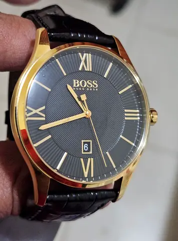 Hugo Boss Men's Governor Leather Strap Watch