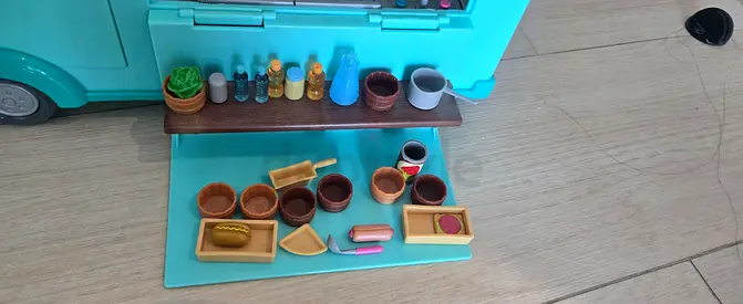 Play Kitchen Food Accessories Set with Plates, Pots and Bottles