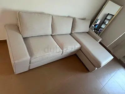IKEA Kivik L Shape Sofa Beige