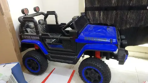 Blue Speed Riders Electric Jeep for Kids