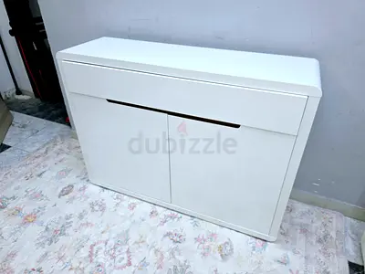 Modern White Storage Cabinet