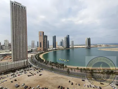 STUDIOS APARTMENT 26K,28K,30K 1 MONTH FREE ONLY FOR FAMILY WITH FULL FACILITIES BEHIND EXPO CENTER ON MAMZAR CORNICHE ROAD ON RTA BUS STOP AL KHAN ARE