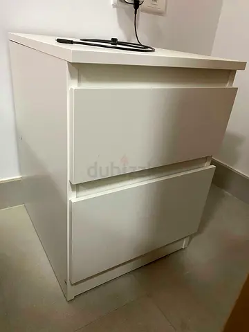 IKEA KULLEN White Two Drawer Chest (35 cm × 49 cm) for sale