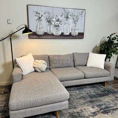 Excellent condition West elm L shape sofa