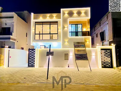Luxury villa for sale in Al Amrah – Ajman | Modern design and high-end finishes, all fees included.