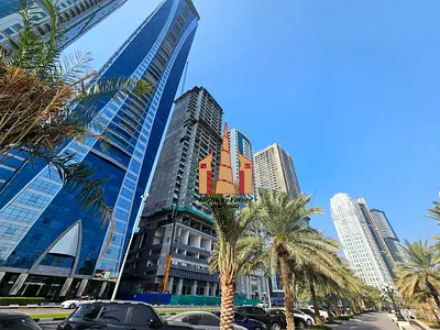 2 Bhk full sea view Big hall Balcony parking Central AC 1600 sqft 14 year old al khan for arabic.