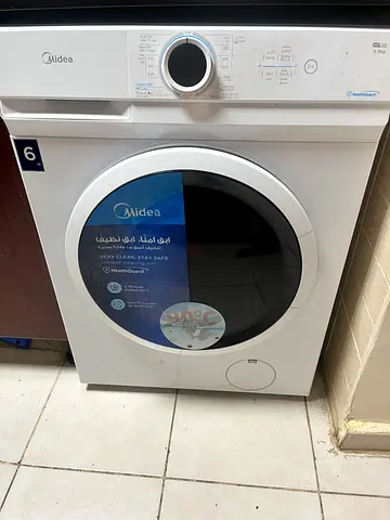 Midea Front Load Washing Machine - 6kg, White