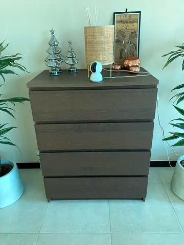 Brown storage cabinet